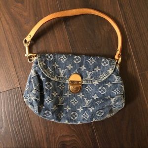 Authentic Louis Vuitton Mini Pleaty Denim Monogram
